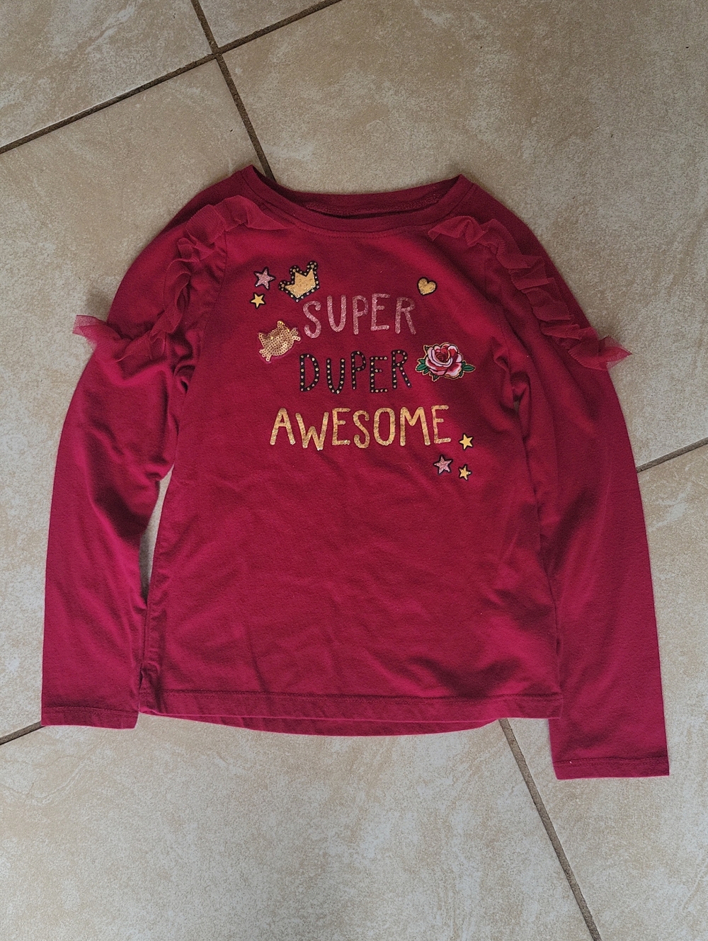 Garanimals Red 'Super Duper Awesome' Long Sleeve Tee